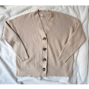 Madewell Birchmoor Cardigan Sweater XS in Oatmeal